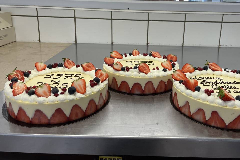 Fraisiers ronds