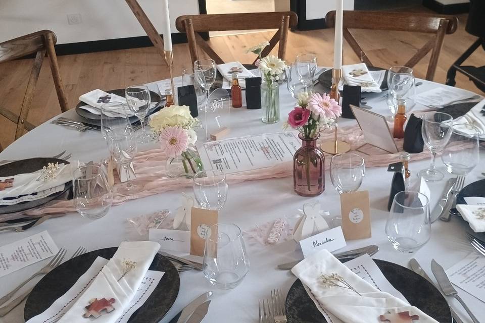 Table des mariés