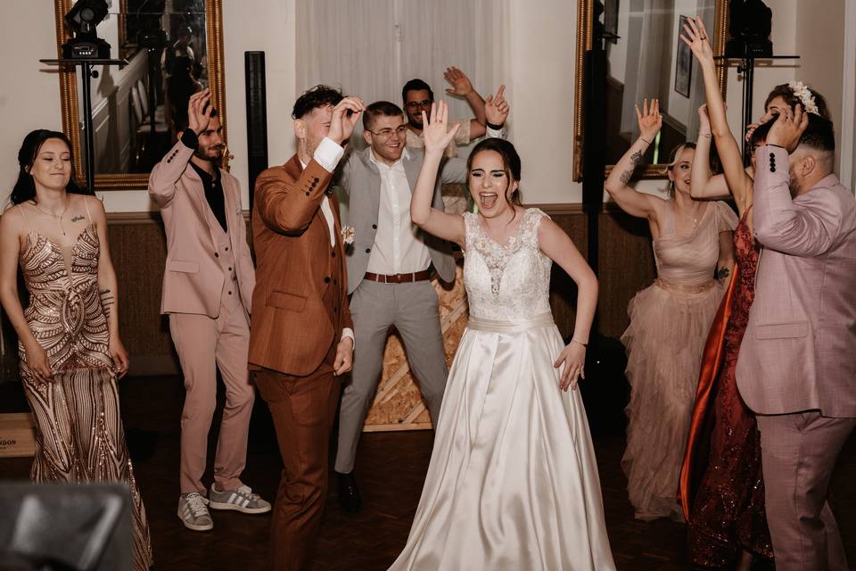 Happy groom