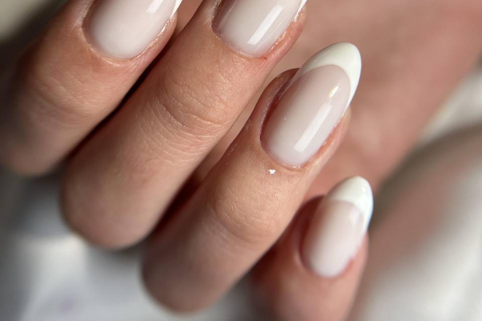 Gel milky french