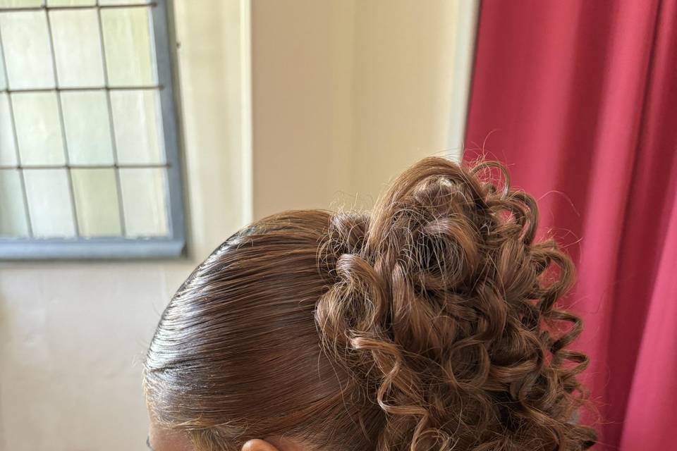 Plaquage et boucles naturel