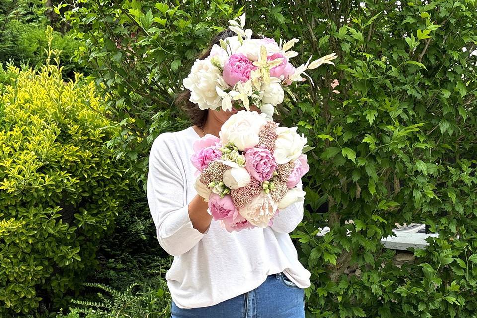 Bouquet pivoine