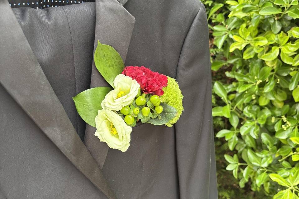 Boutonnière pochette