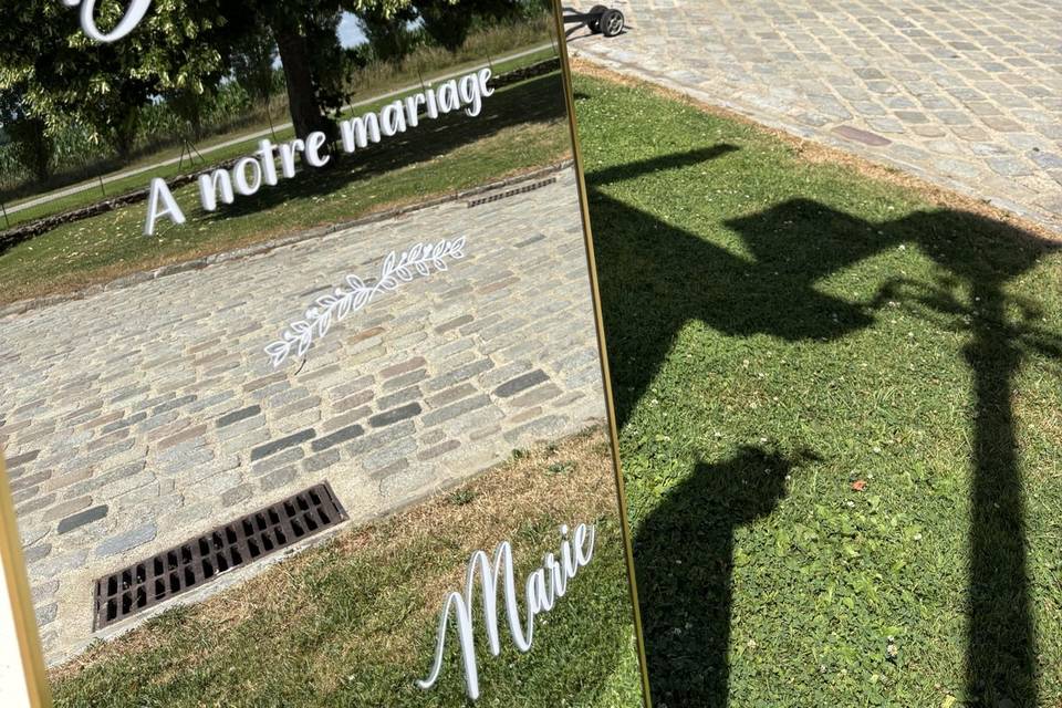 Panneau de bienvenue
