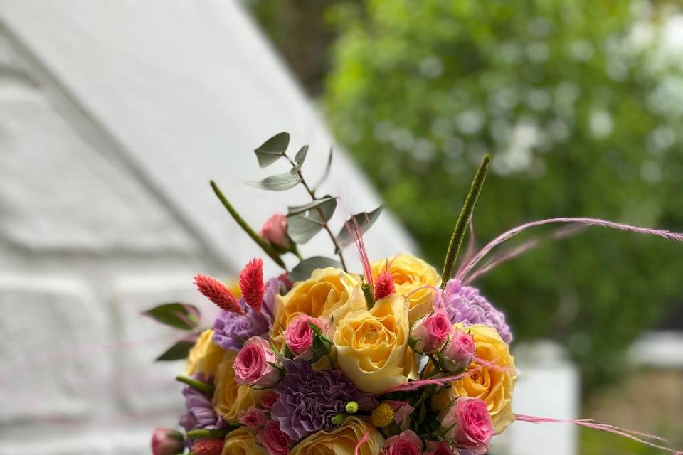 Bouquet de mariée solaire