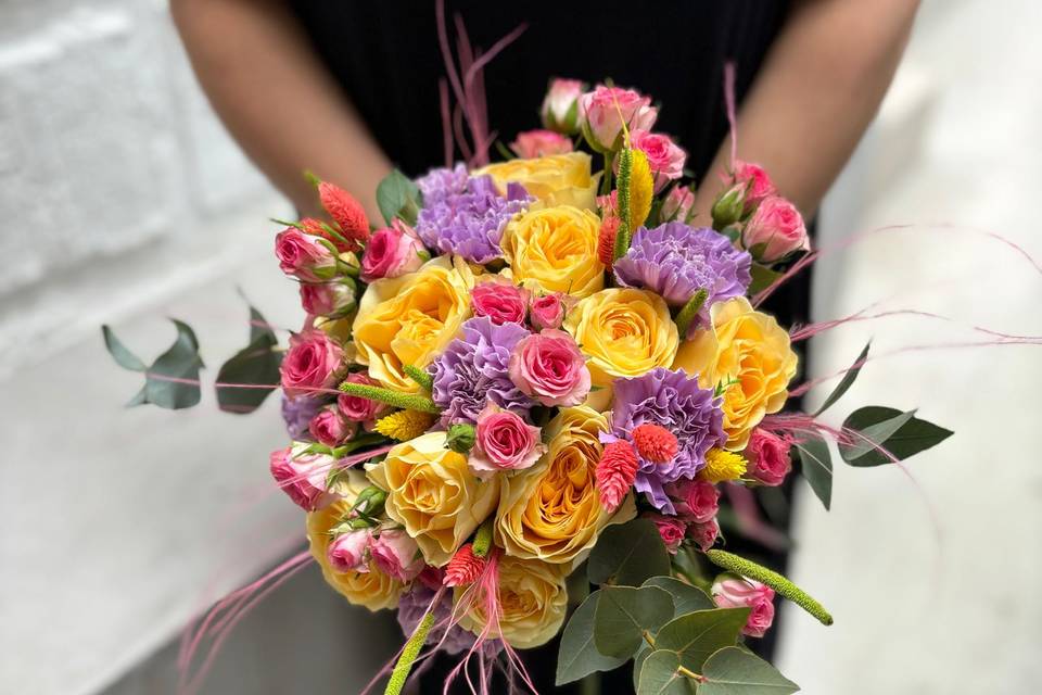 Bouquet de mariée solaire