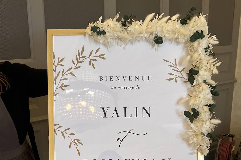 Panneau bienvenue