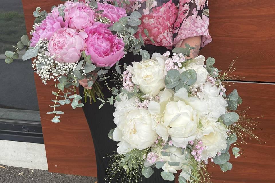 Bouquet pivoines