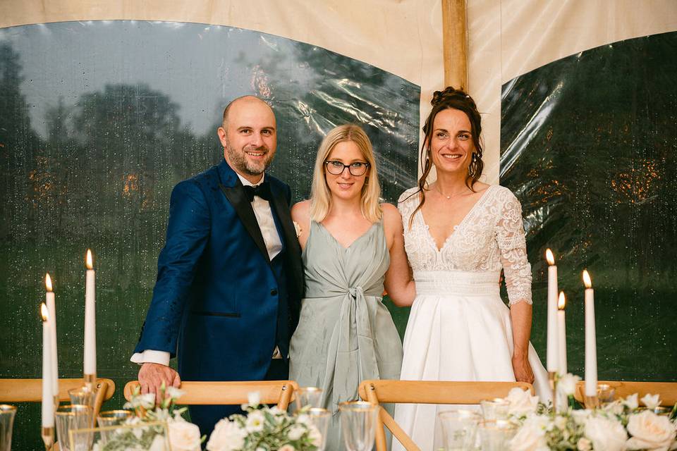 Vanessa et les mariés