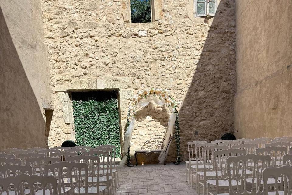 Cérémonie Laïque dans le patio