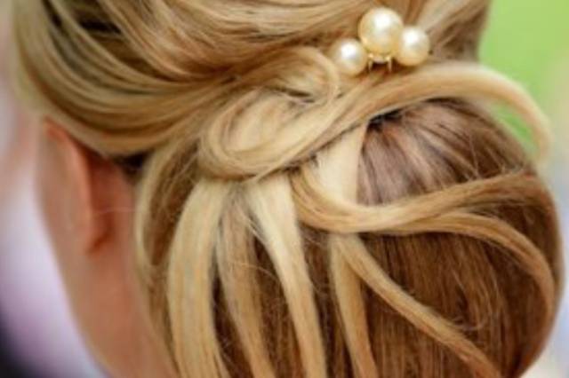 Chignon mariée vue