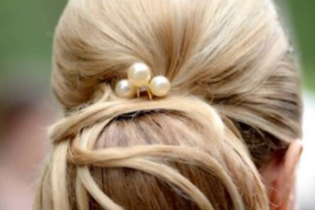 Chignon mariée vue