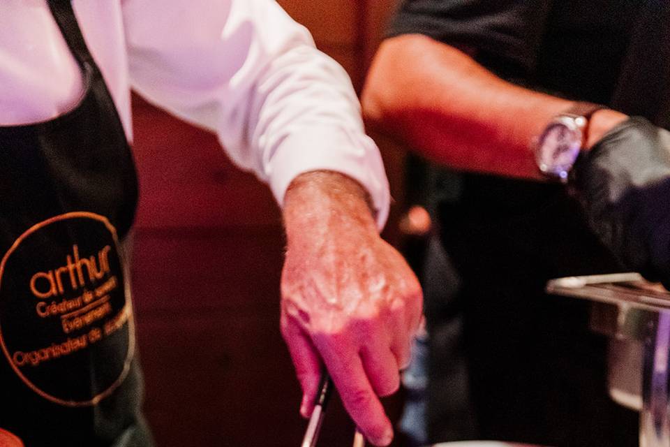 Côte de bœuf à la découpe