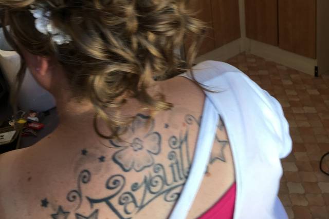 Chignon bouclé