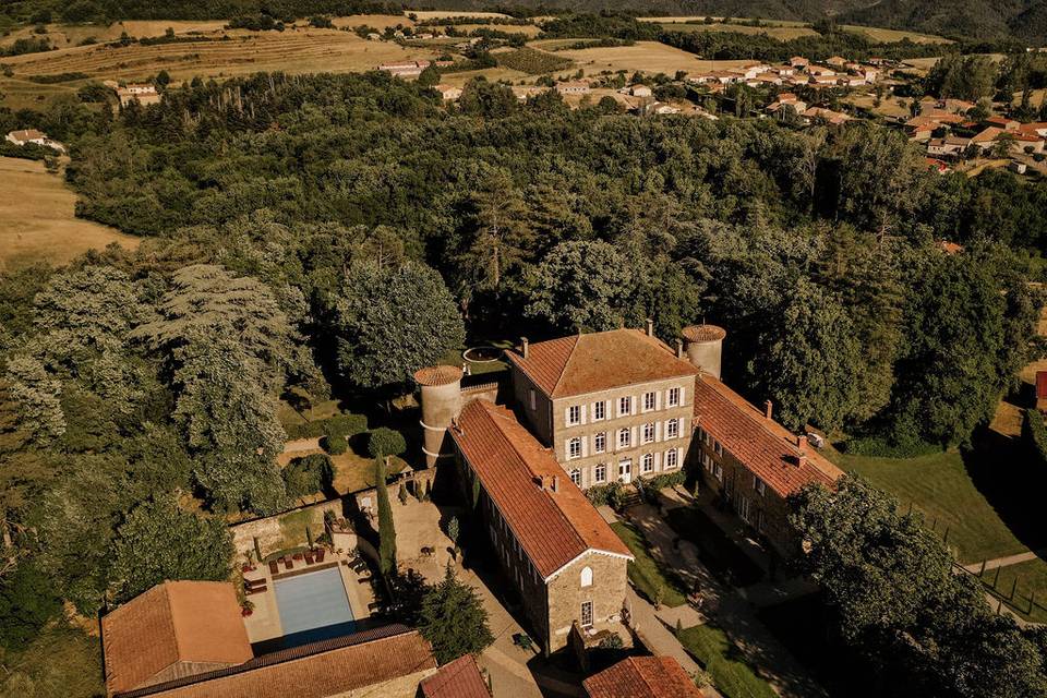 Drone Château Chavagnac