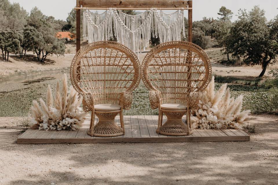 Arche en macramé