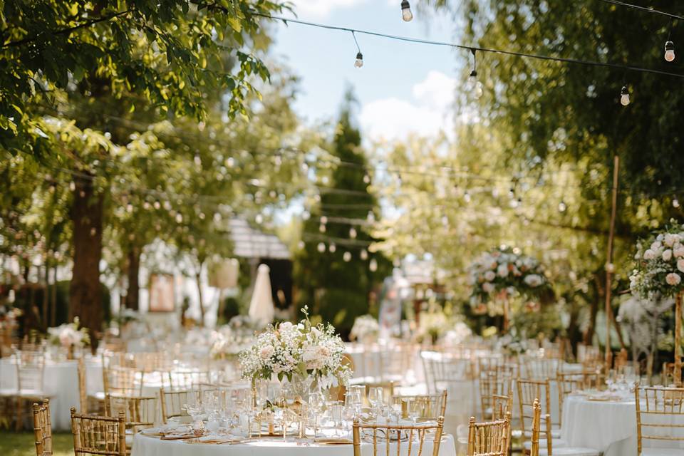 Espace repas de mariage