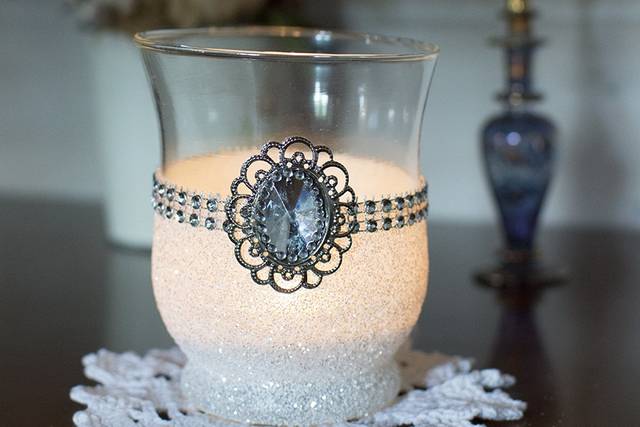 Photophore broche glamour