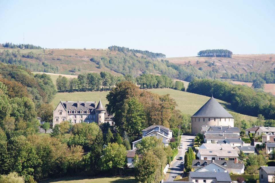 Vue éloignée du Château