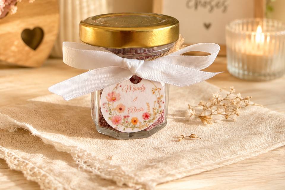 Bougie en sable de cire