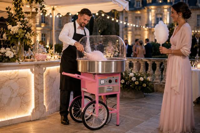 Barbe à papa pour mariage