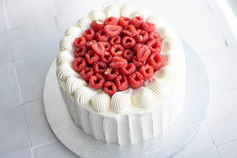 Wedding cake framboises