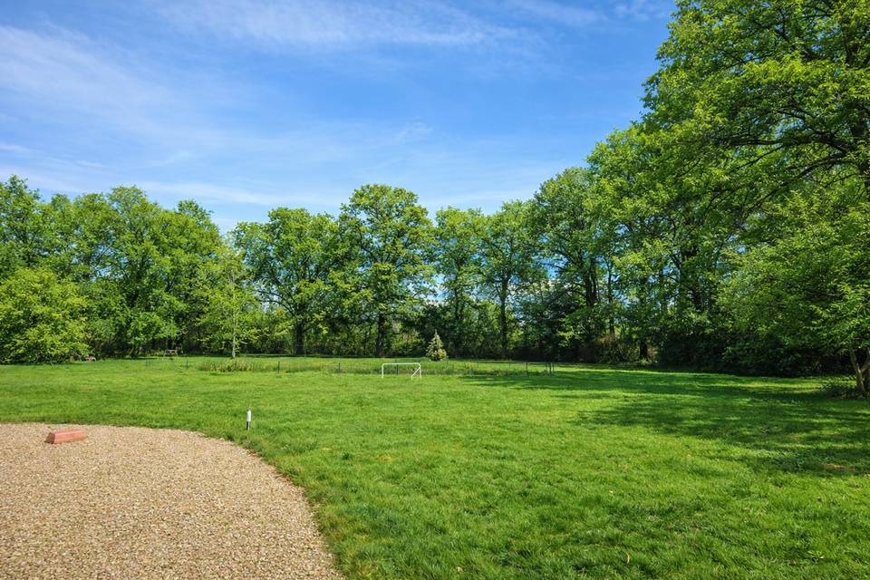 Parc devant château
