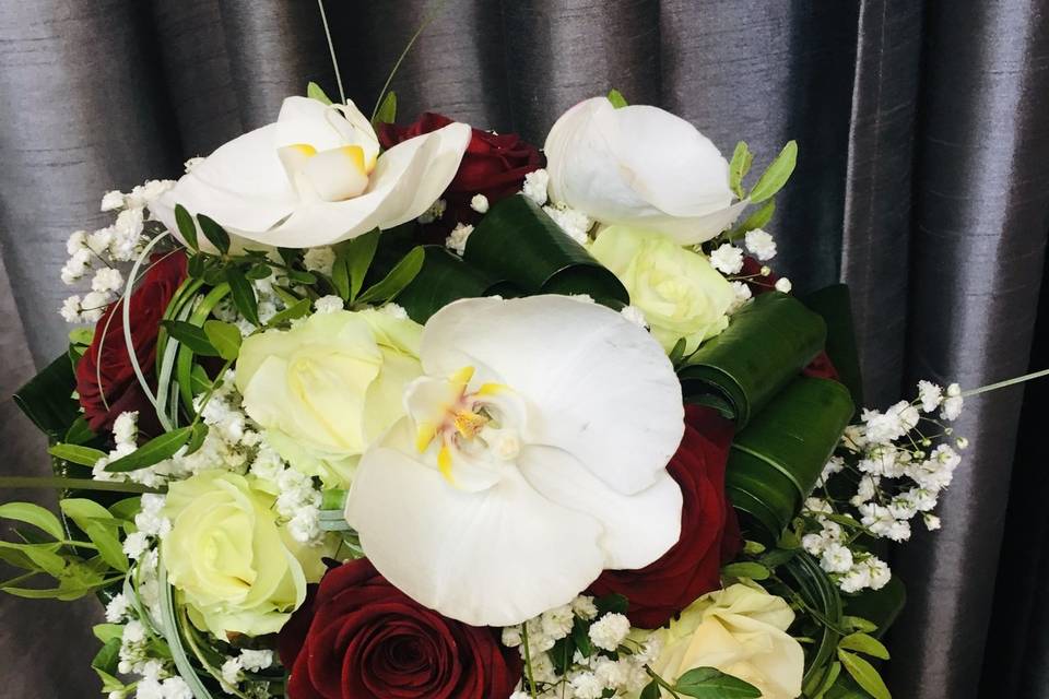 Bouquet de mariée rond