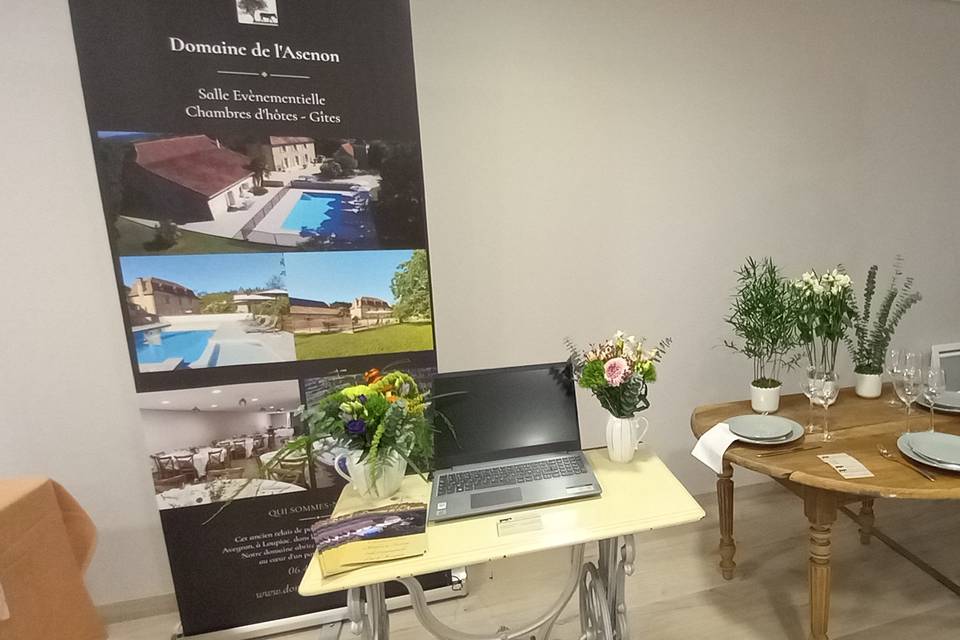 Orga salon mariage stand