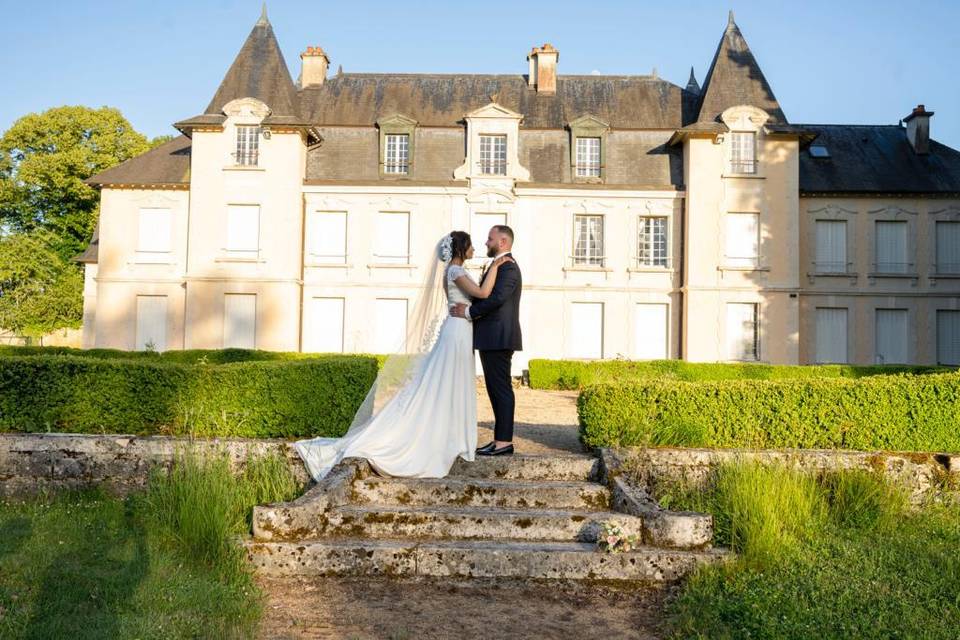 Côté jardins du château