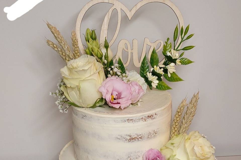 14 Pièces Fleurs Gâteau Topper, Boho Décoration de Gâteau, Rose, D