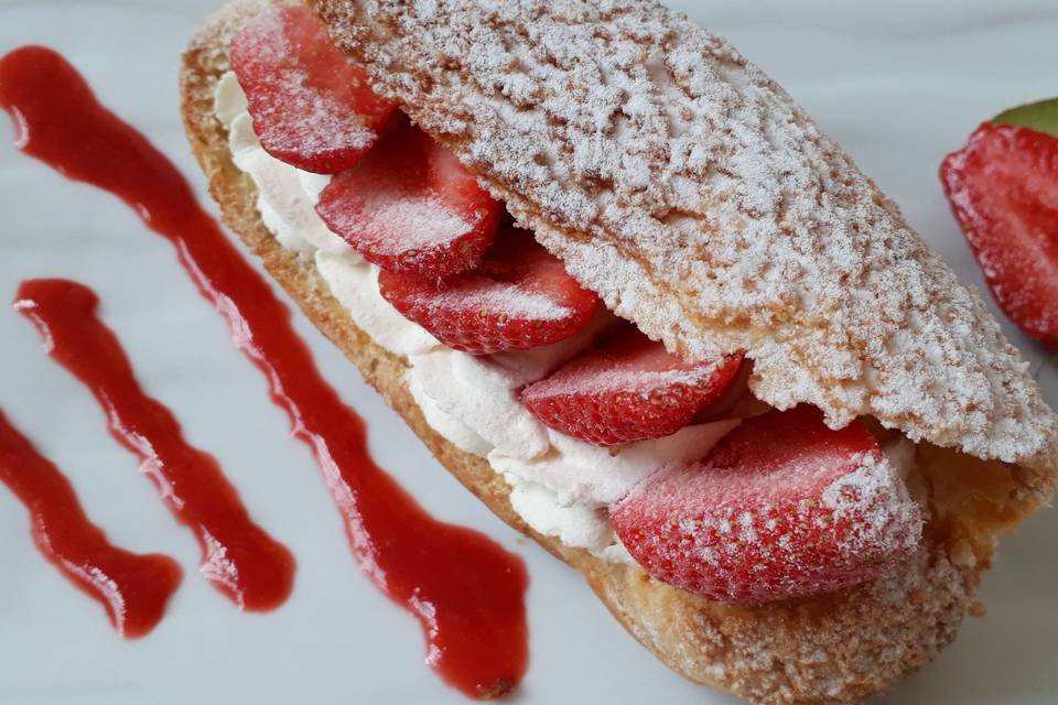 Éclair fraise