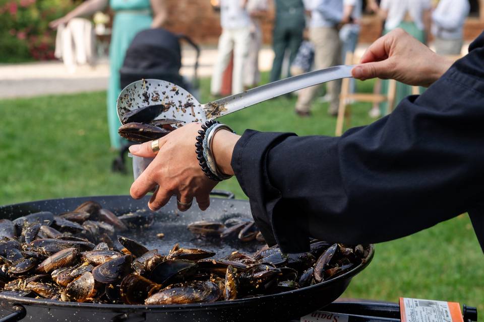 grande casserole de nourriture