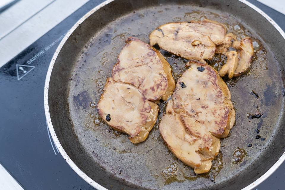 Viande de poulet - vue centrale