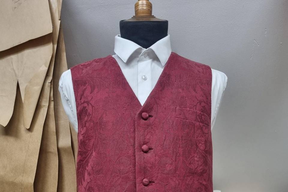 Gilet - Jacquard de lin