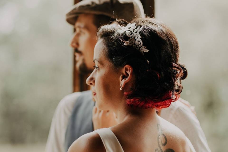 Coiffure couple rétro