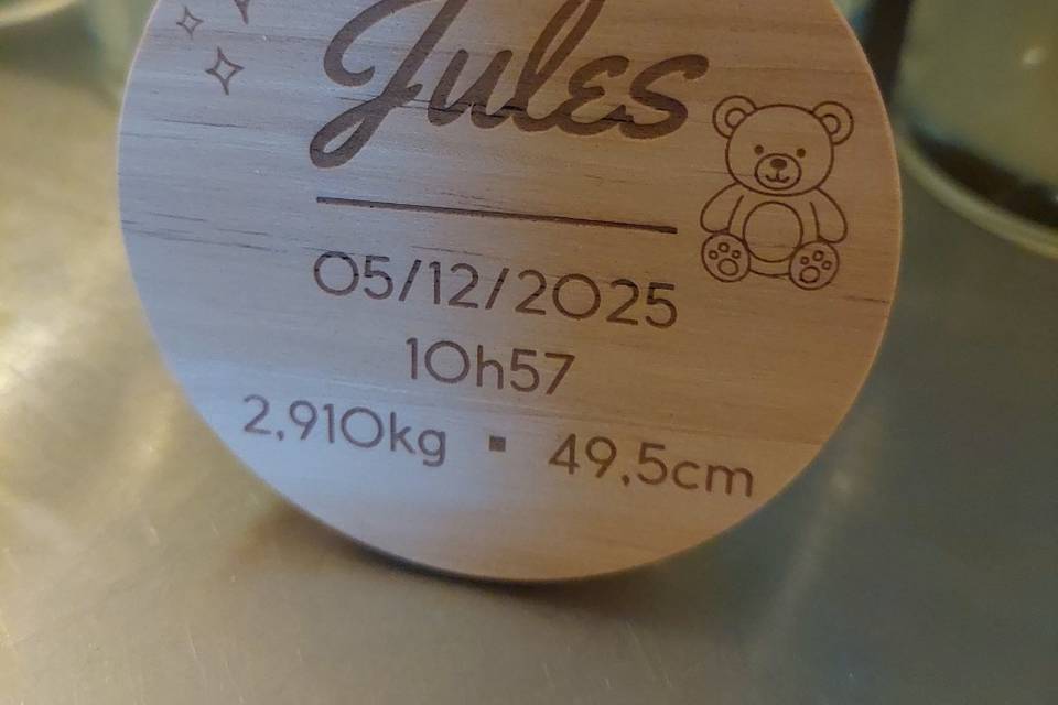 Bougie personnalisée