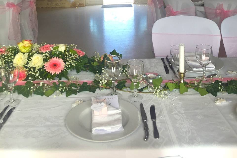 Table des mariés