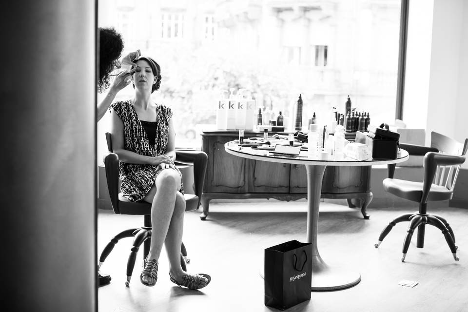 Maquillage de la mariée
