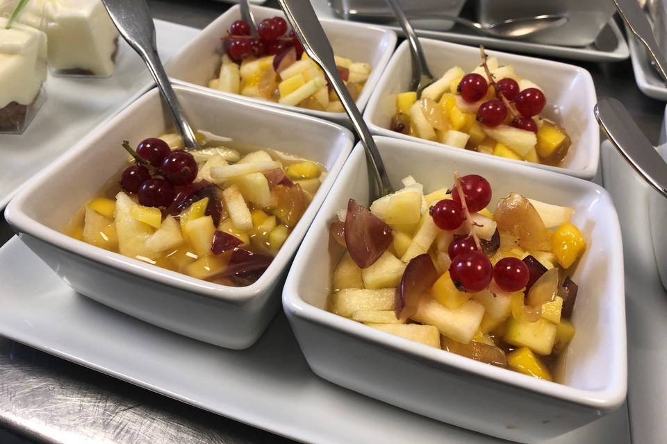 Verrine de salade de fruits