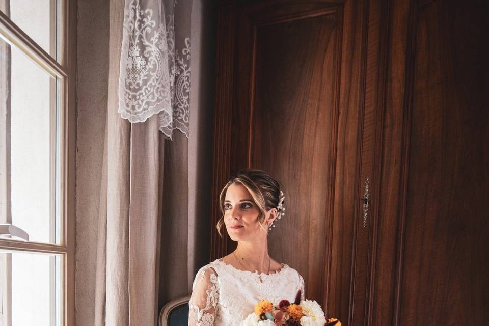 Mariée prête et sublime