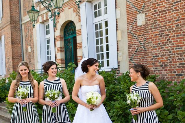 Mariée et ses témoins