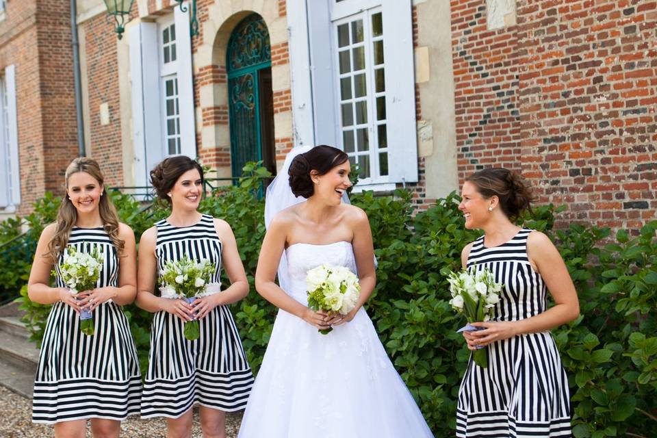 Mariée et ses témoins