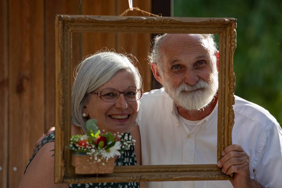 Portraits de couple encadré