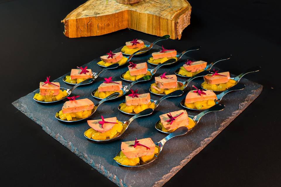 Cuillère mangue foie-gras