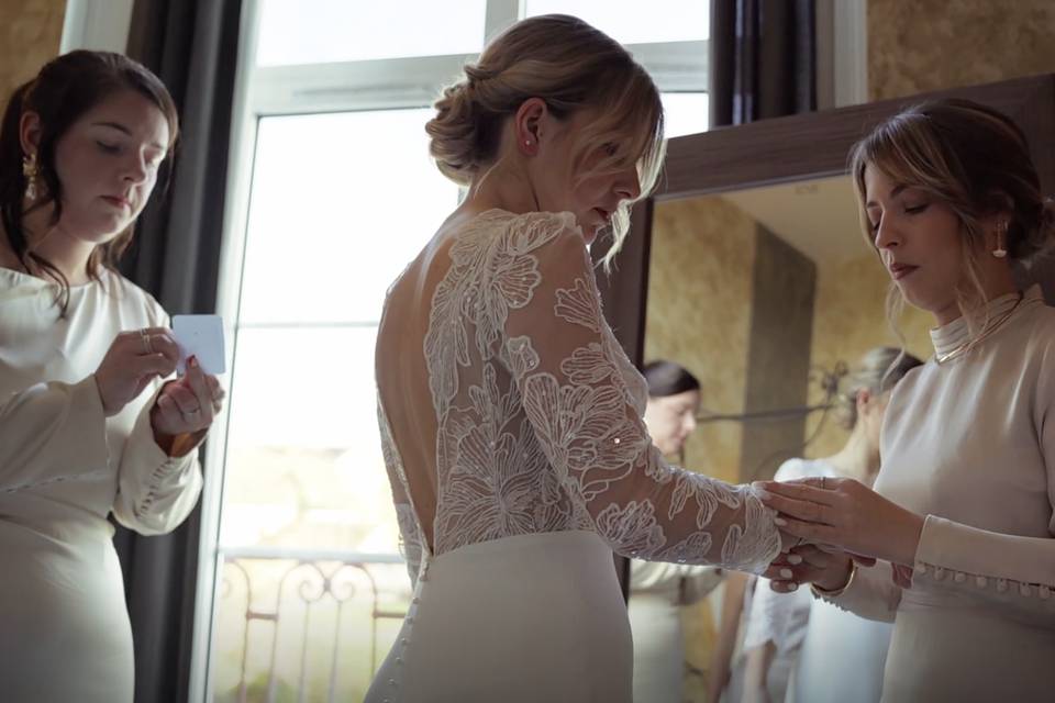 Les préparatifs de la mariée