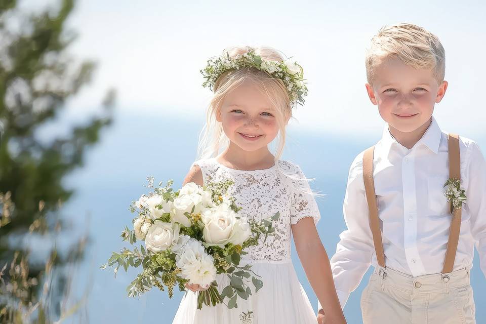 Enfant fleurs