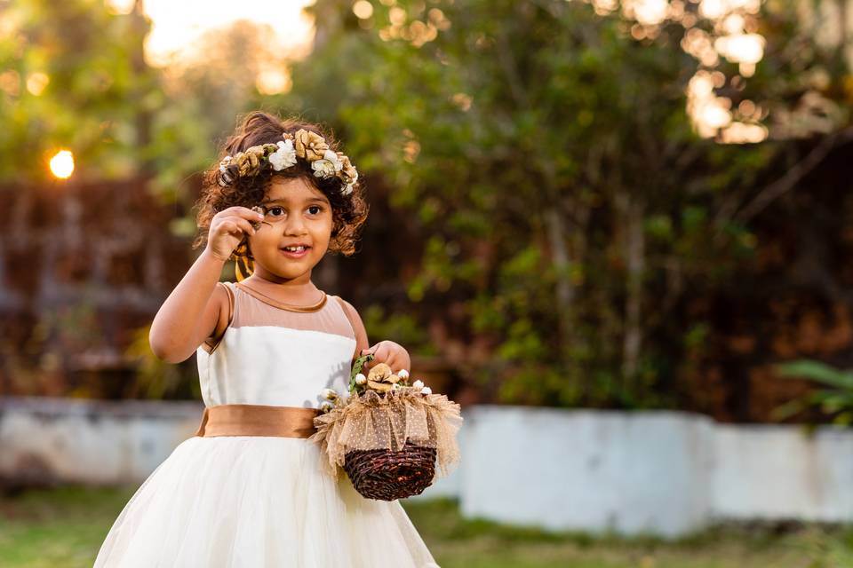 Enfant fleurs