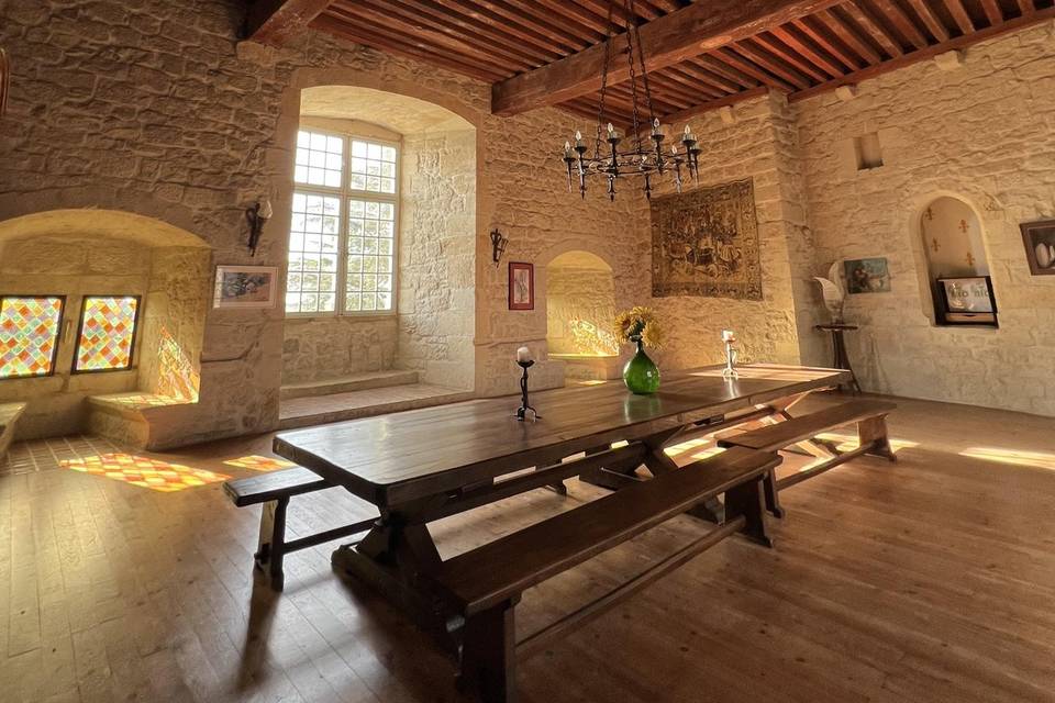 La grande salle du château