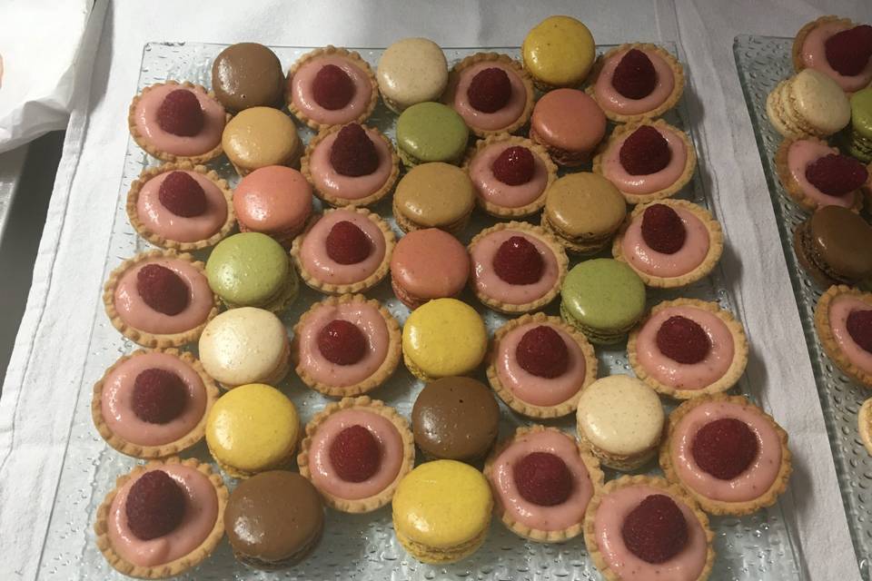 Mini tartelettes, macaron